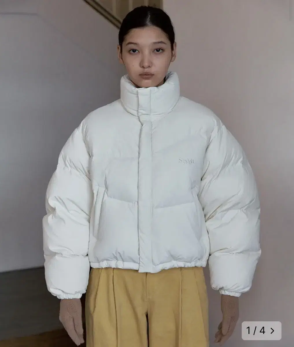 시눈 푸퍼 패딩 PUFFER JACKET 숏패딩 패딩 화이트