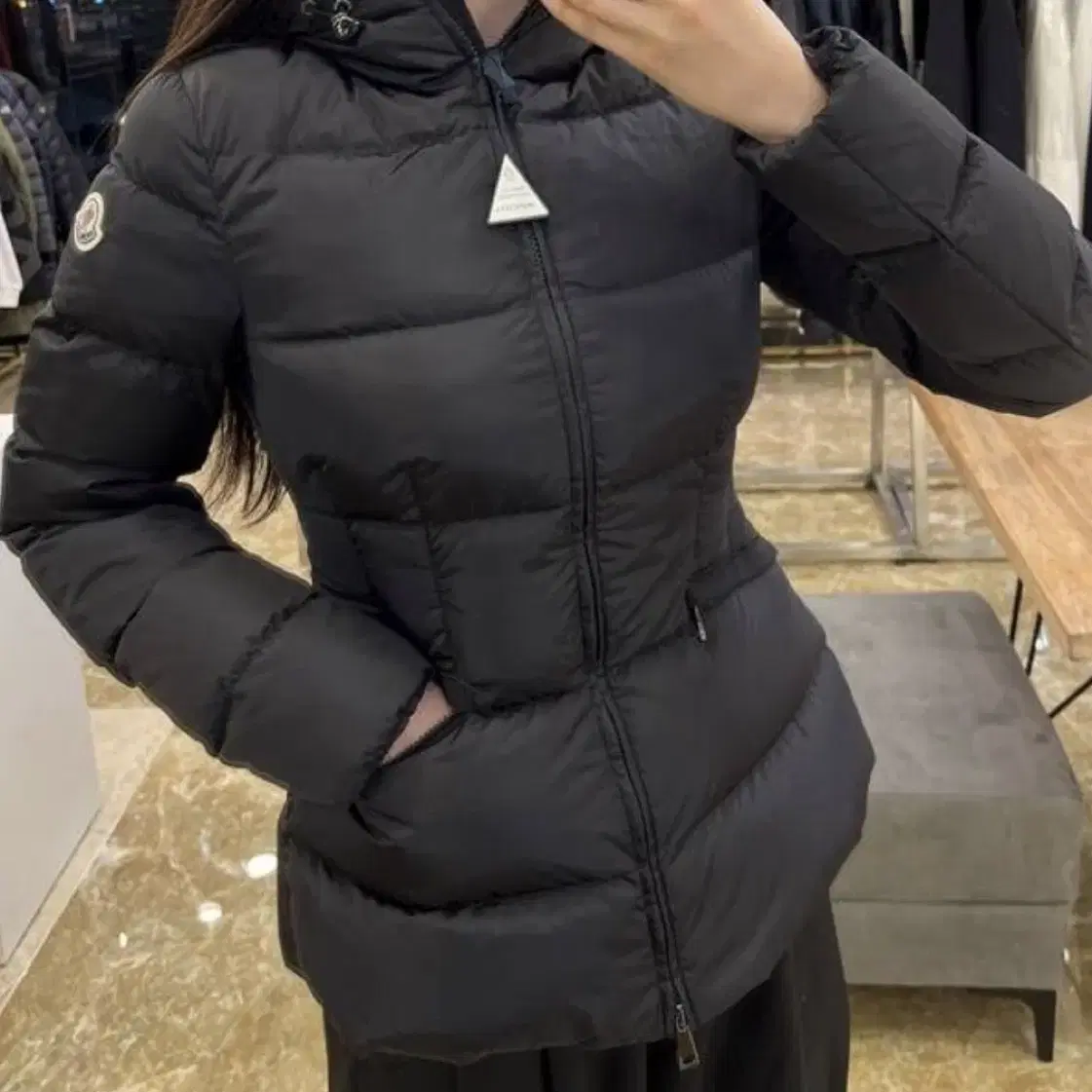 [Moncler] 정품 새제품 몽클레어 아보체 블랙 2