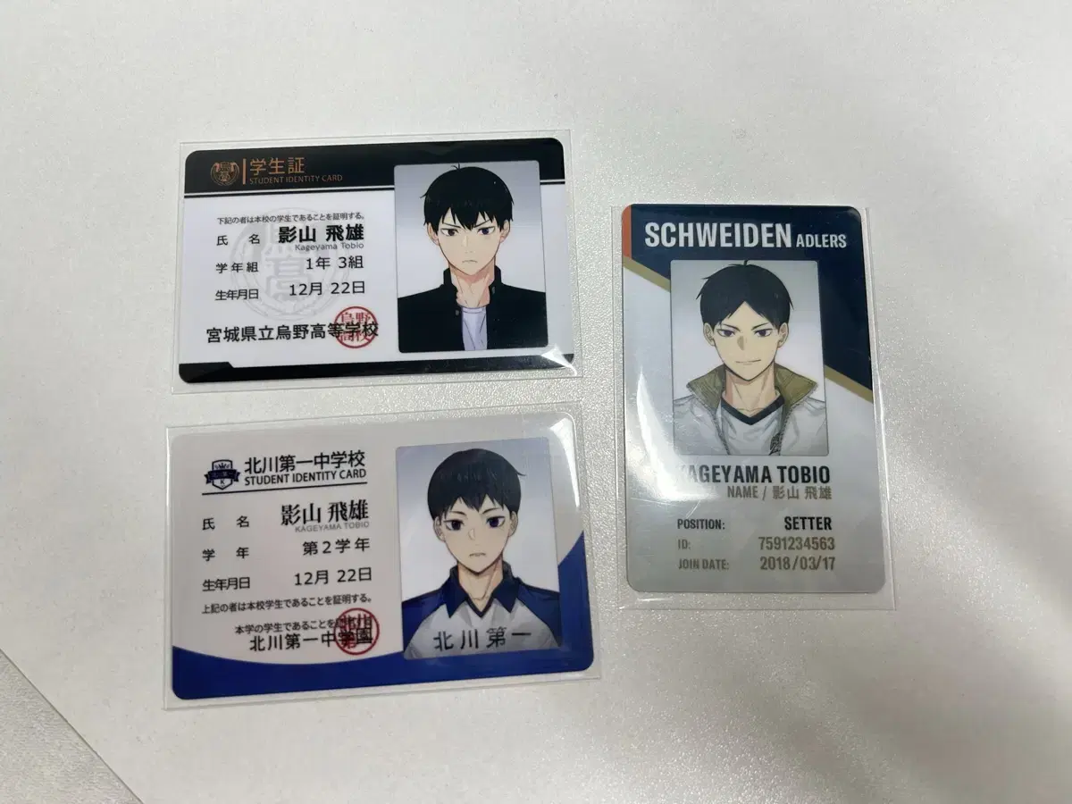 Haikyuu Rimumunimon Student ID Kageyama