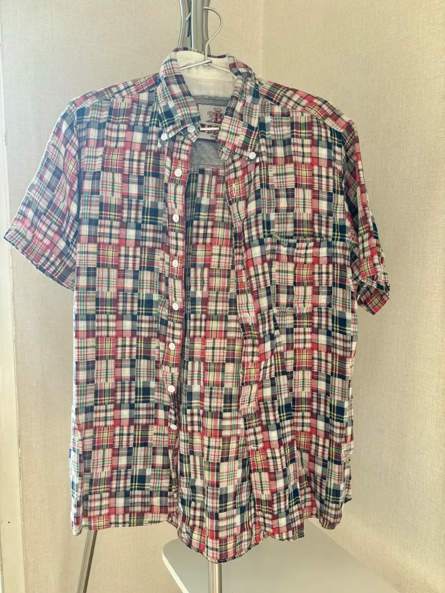 Barracuda Short Sleeve Madras Check Shirt 38 Size 95