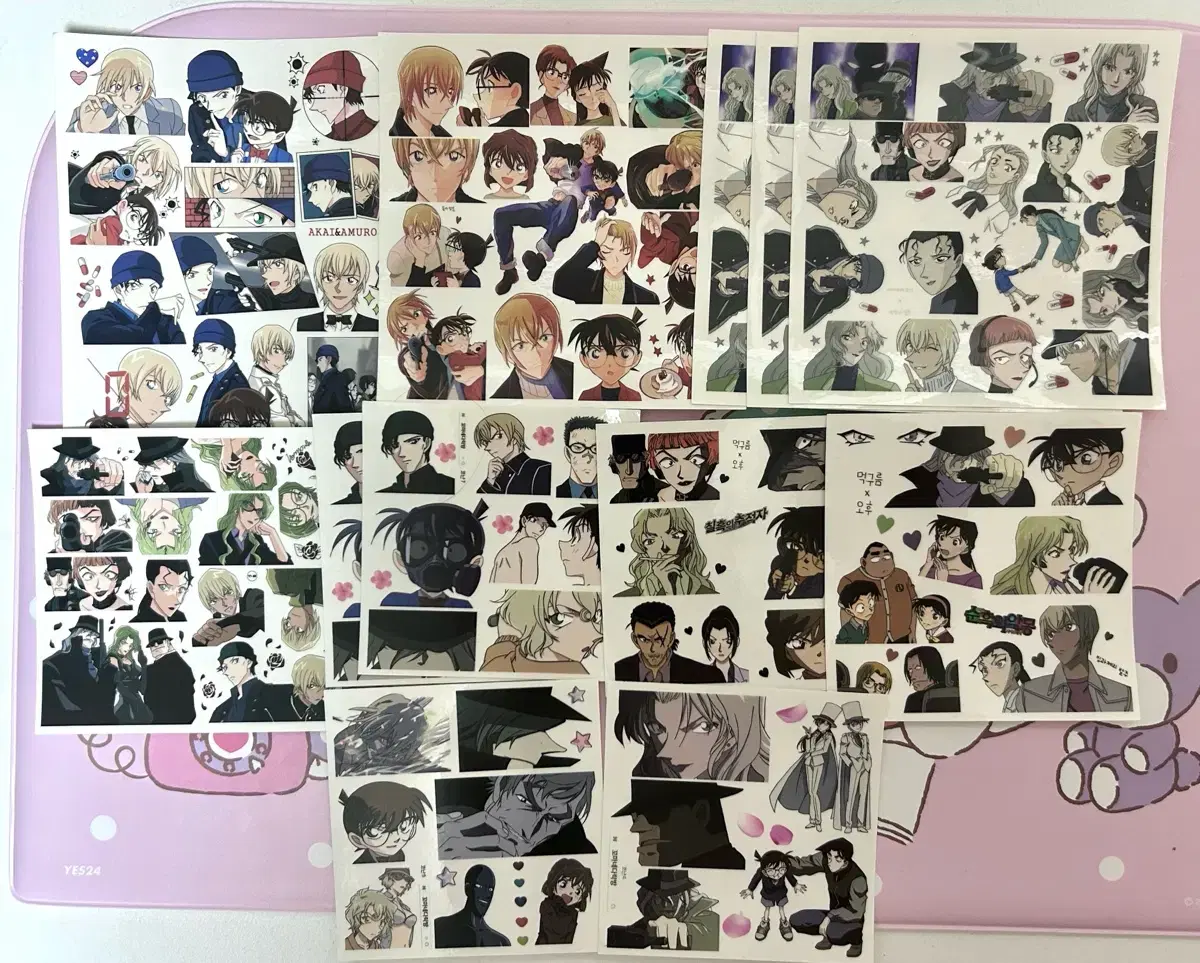 detective conan black tissue amuro instagram print sticker sells