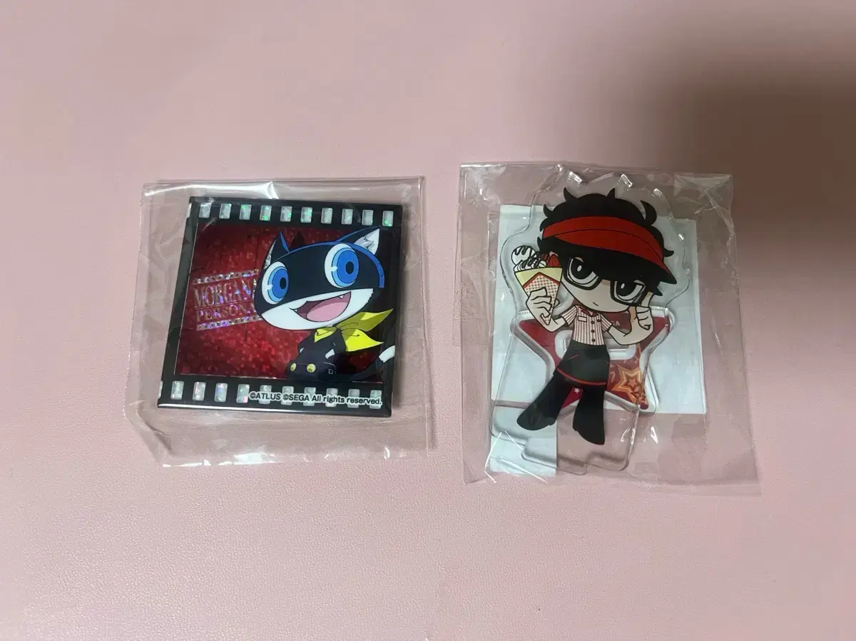 Persona Q2 Morgana Can Badge+Persona 5 Tactica Marion Crepe Joker