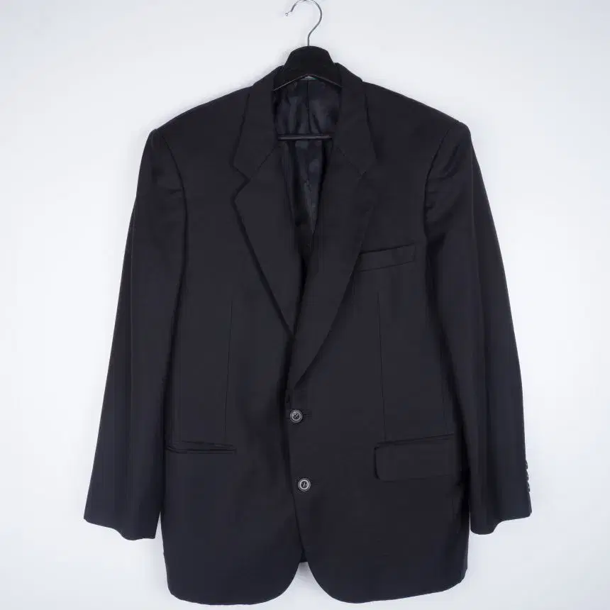 Paolo Gucci Black Classic Two-button Formal Blazer Jacket VIA2105