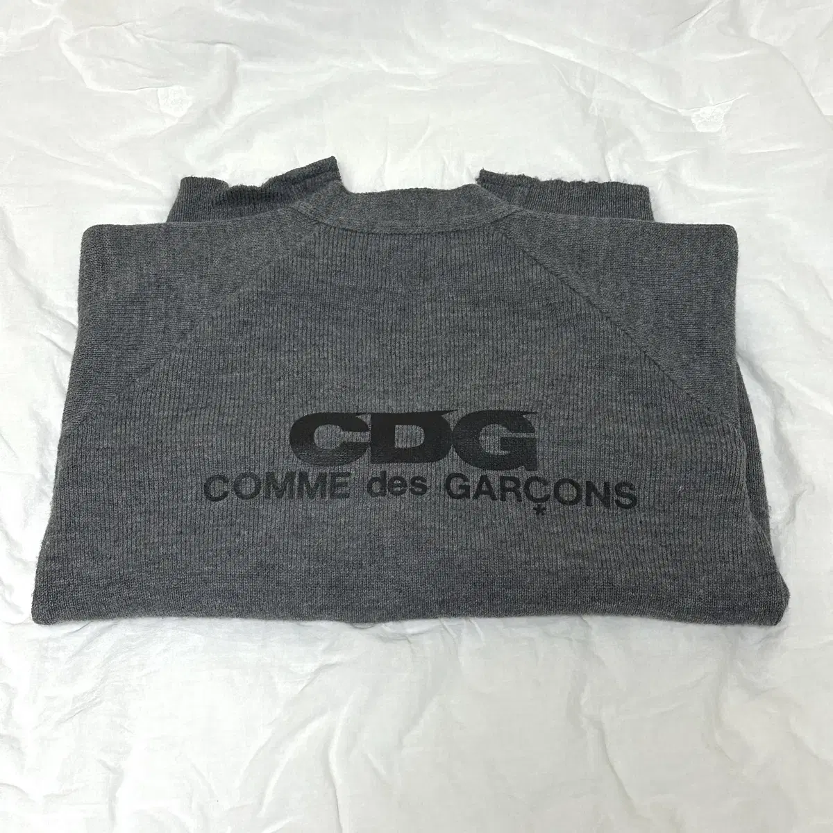 꼼데가르송 CDG 백로고 니트 가디건 S