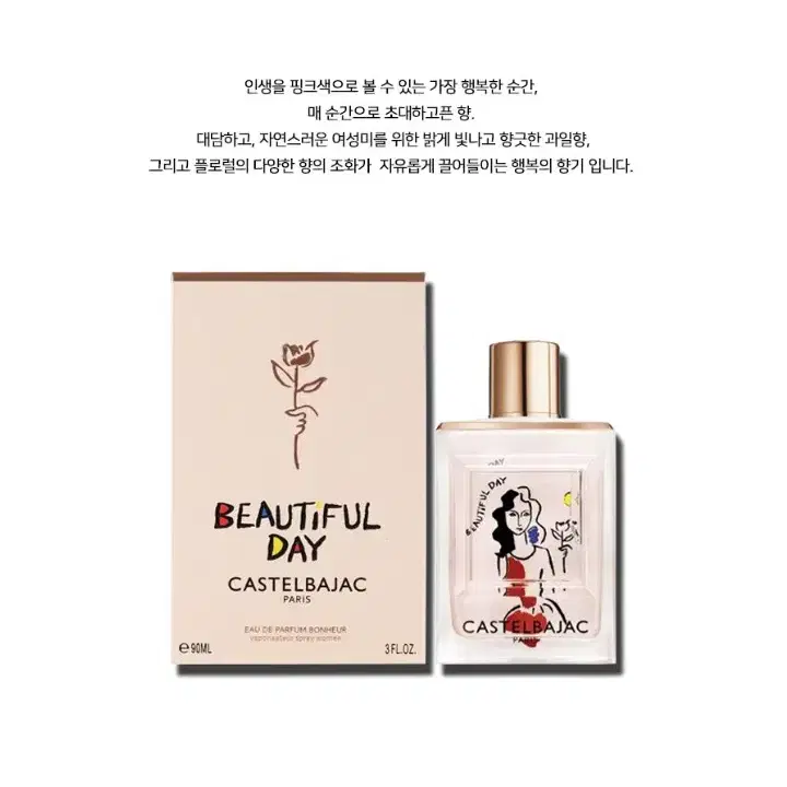 [정품/여자향수] 까스텔바작 뷰티풀데이 보네르 오드퍼퓸 60ml