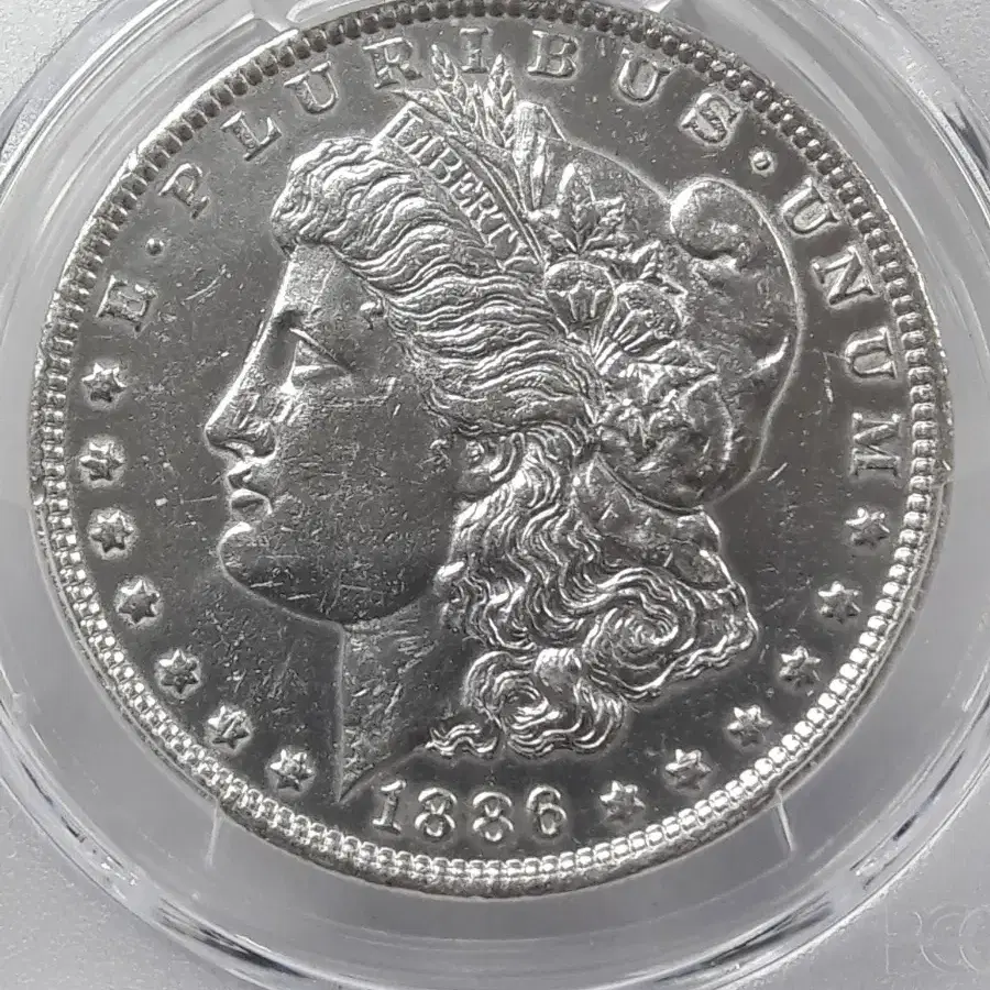 1886년 미국 모건 1달러 PCGS AU 디테일 CLEANED 은화