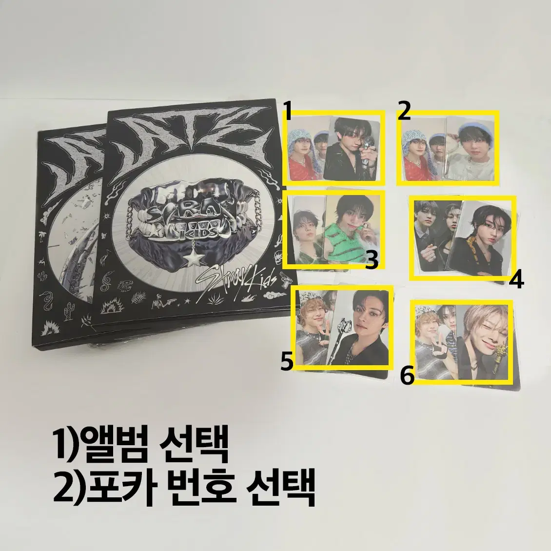 Straykids ATE unsealed album & photo card selection alfo included