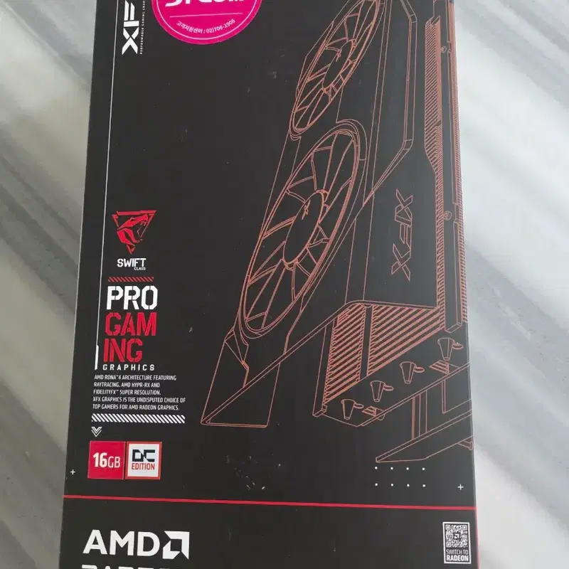 XFX 라데온 RX 9600 XT SWIFT DUAL OC D6 16GB