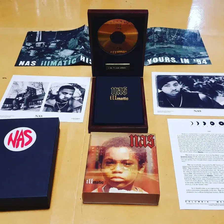 Nas - Illmatic (한정판 나무 상자 24K Gold CD)