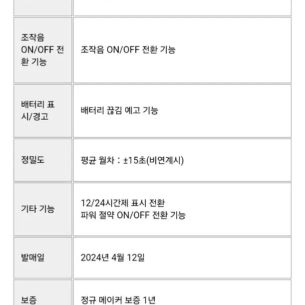 2024 신제품 지샥 블루투스 전자시계