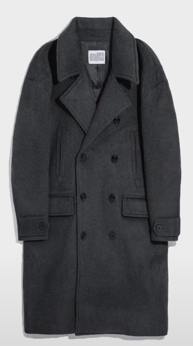 (New) Oversized Peacoat / Charcoal - Burlesday Suit