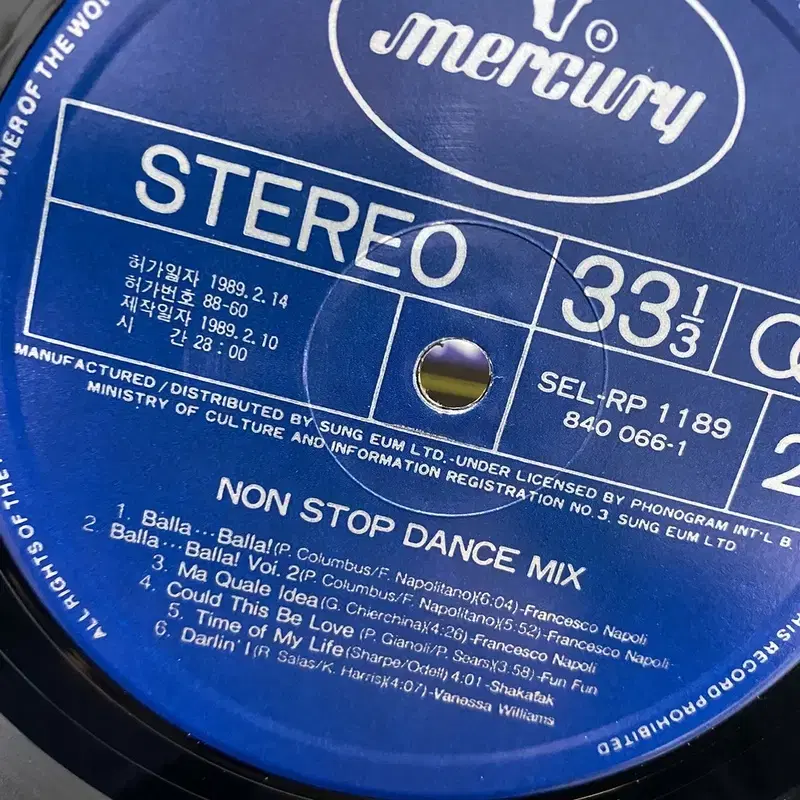 NON STOP DANCE MIX  LP / AA5212