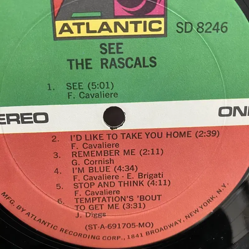 SEE THE RASCALS LP / AA5219