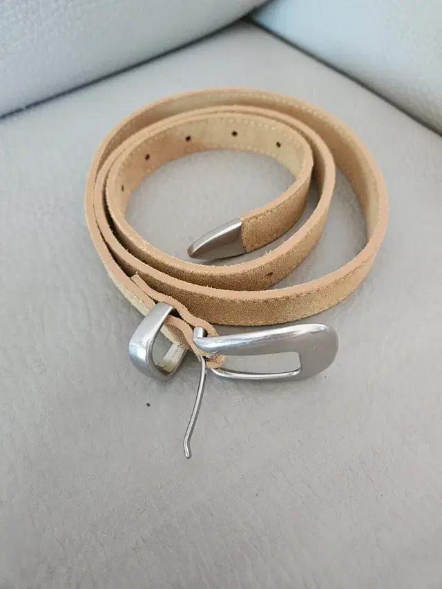 도프셉 벨트 Suede Western Belt in Camel