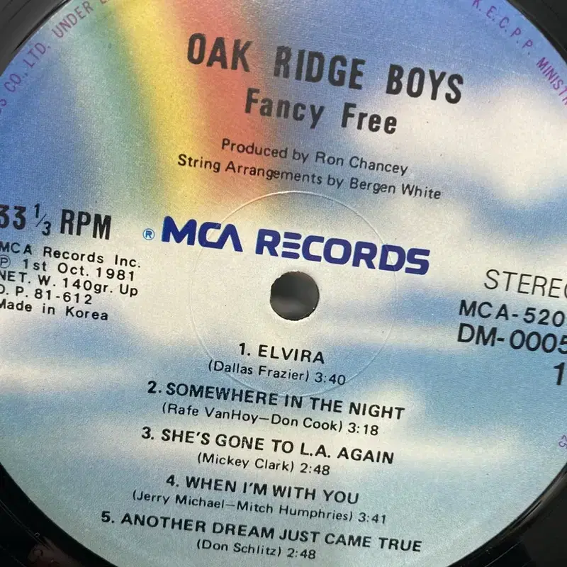 OAK RIDGE BOYS LP / AA5224