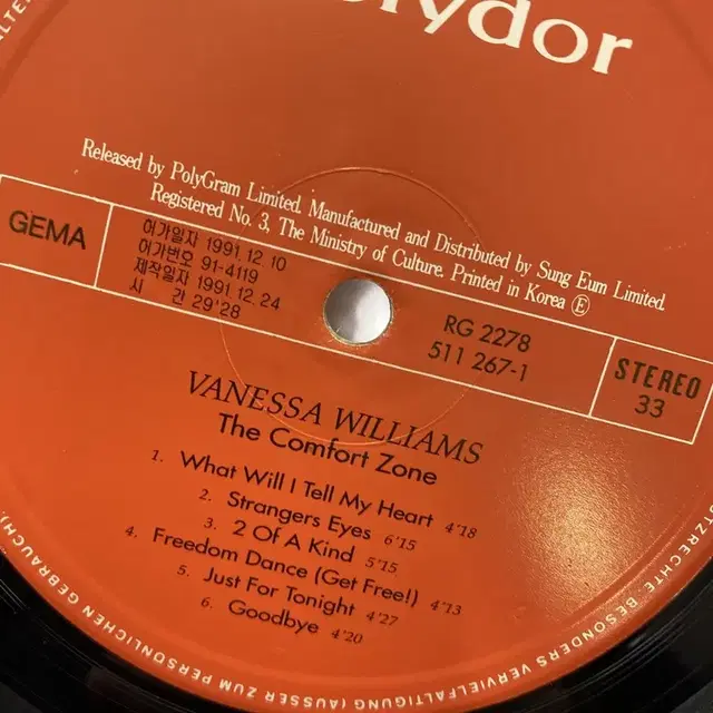 VANESSA WILLIAMS LP / AA5231