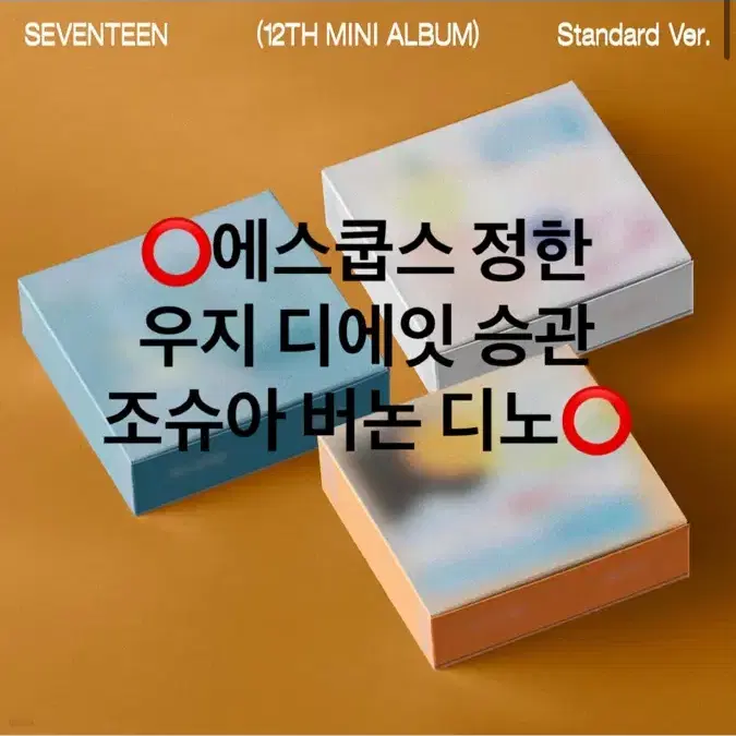 세븐틴 미니 spill the feels 예사 팬싸 응모 특전 분철