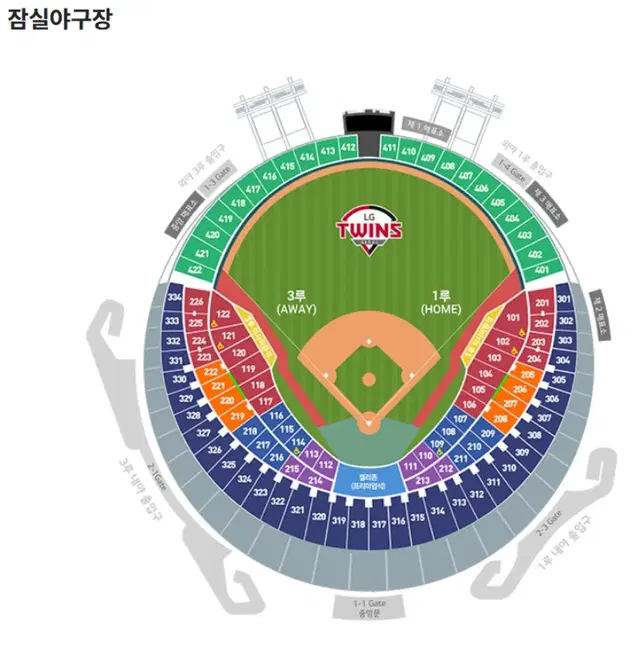 9월 25일 잠실 LG 한화 3루 레드석 122블럭