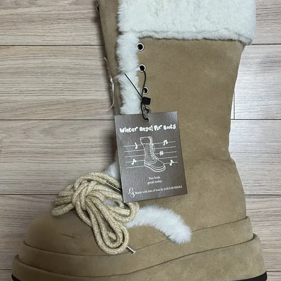 무배)루루서울 Winter Angel Fur Boots 245