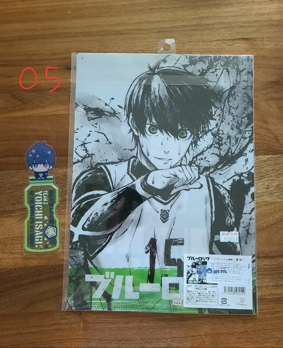 BLUELOCK Yoichi Isagi Clearfile Bookmarks