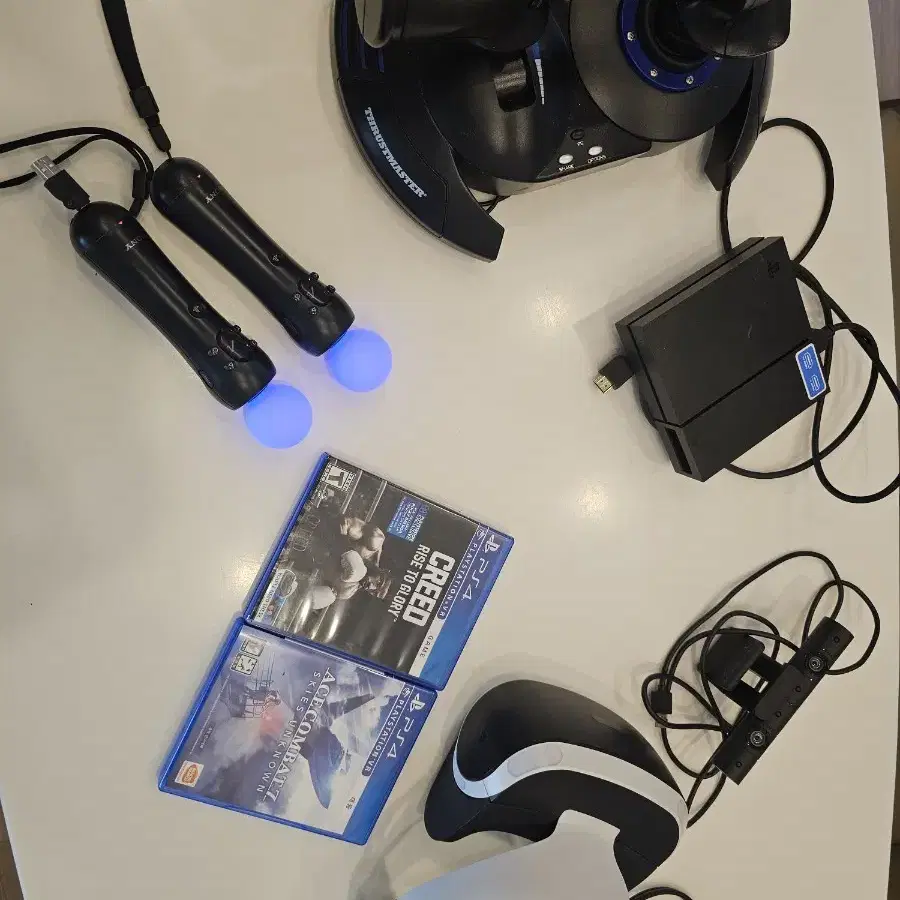 PS VR, 트러스트마스터 호타스4 비행시뮬레이터, CD 2개 일괄