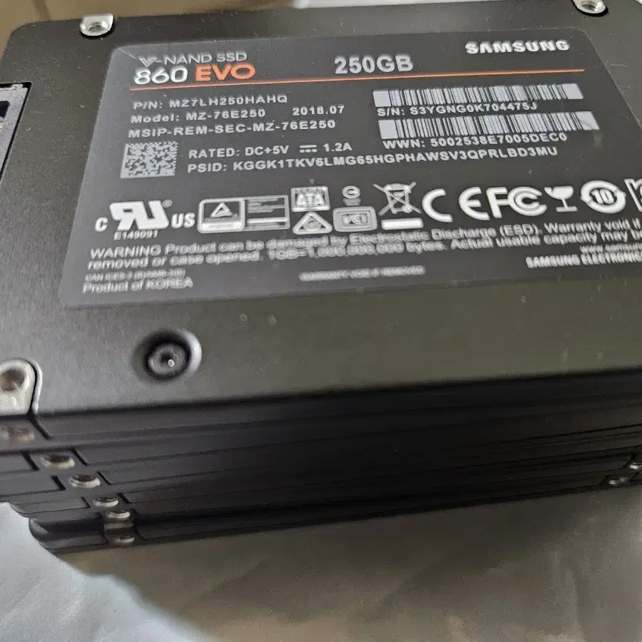 삼성 ssd 860evo 250G