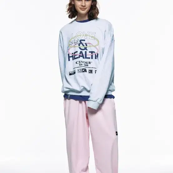 센토르 맨투맨 LOVE & HEALTH SWEATSHIRT_GREY