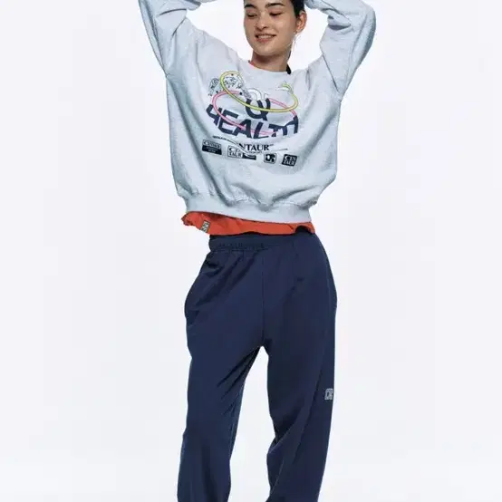 센토르 맨투맨 LOVE & HEALTH SWEATSHIRT_GREY