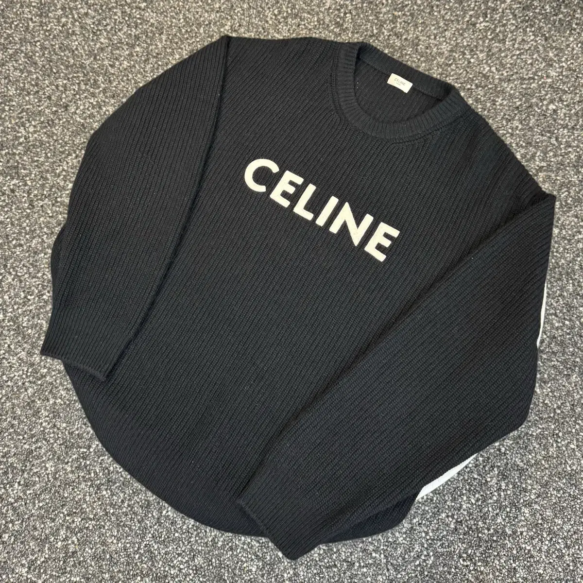 Seline Ribbed Over Logo Knit