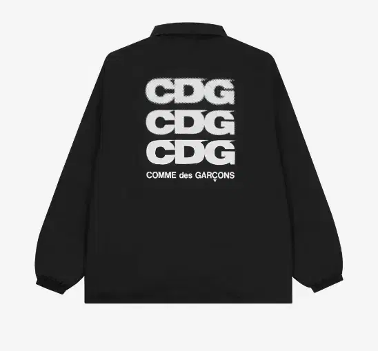 CDG 로고 코치 자켓 블랙 SZ-J004-051-1