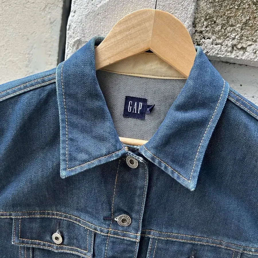 90s GAP 갭 올드스쿨 빈티지 인디고 데님트러커 자켓 55size