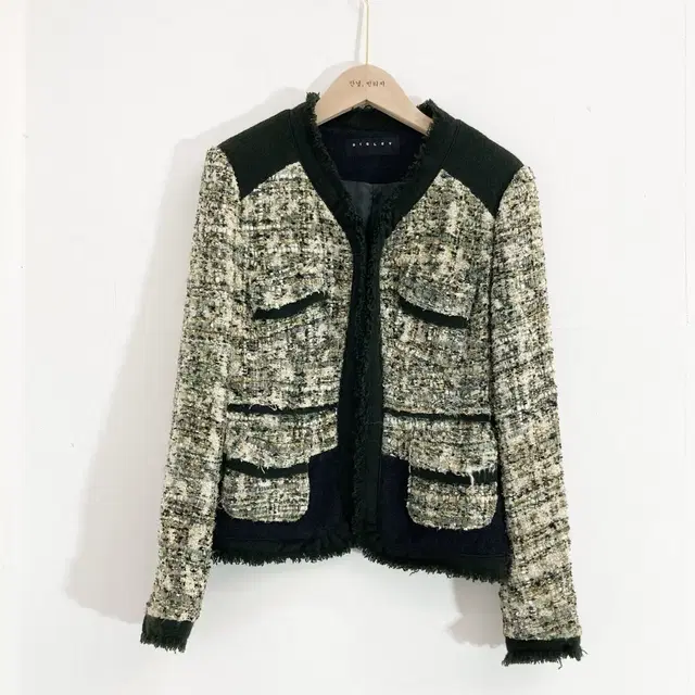 시슬리 트위드 자켓 Size S(90) Sisley Tweed Jacke