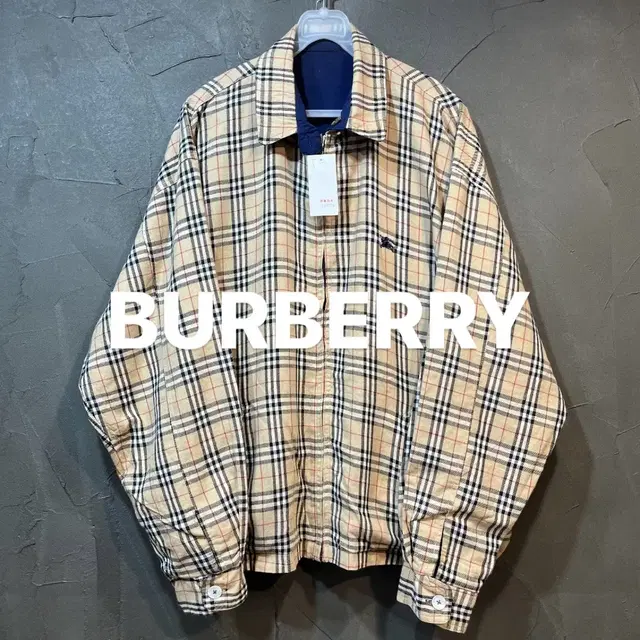 [L] BURBERRY 버버리 노바체크 리버시블 코튼 집업 자켓