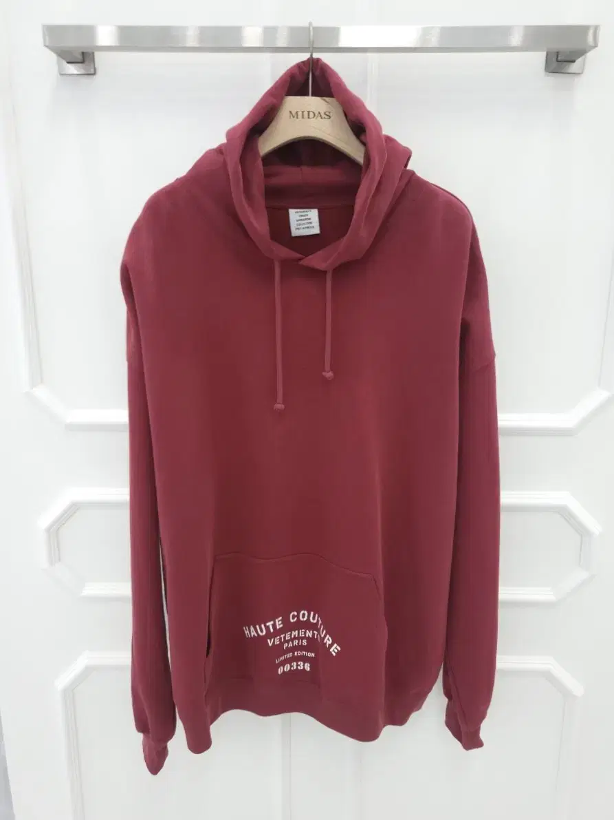 Vetements Atelier Burgundy Printed Hoodie L