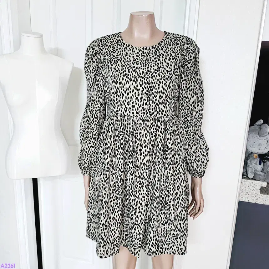 (size 55) semi Leopard Mini ONEPIECE (A2361)