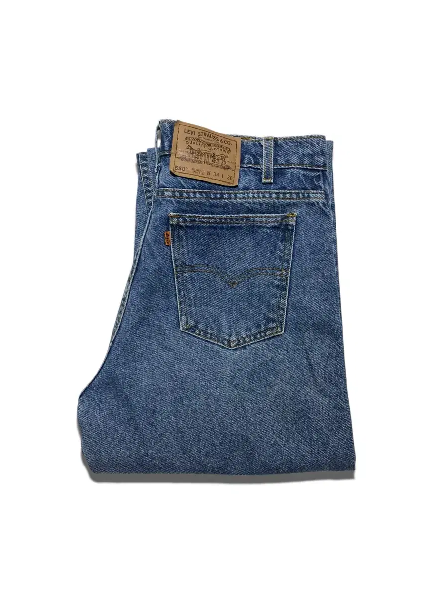 90s Levi's 550 Orange Tab Denim Pants