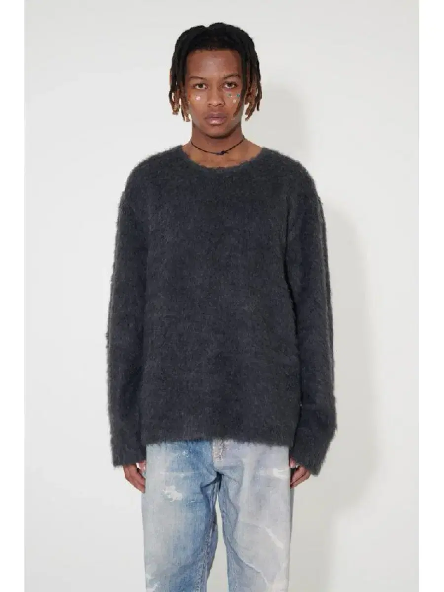 Haregashi Double Lock U Neck Ash Grey Alpaca 52 sells