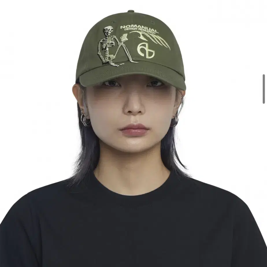 [OS] 노매뉴얼 SKULL Ball cap 볼캡 카키