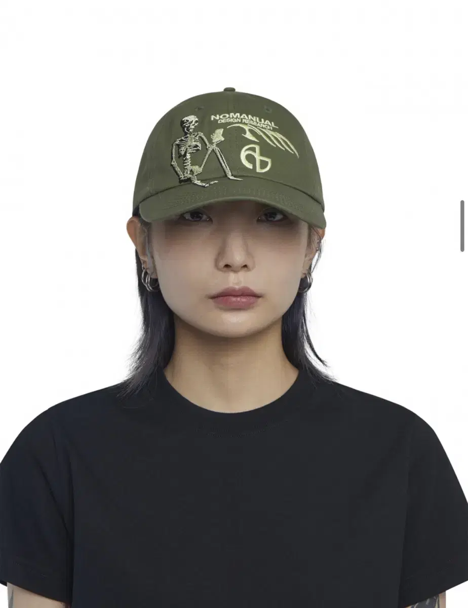 [OS] 노매뉴얼 SKULL Ball cap 볼캡 카키