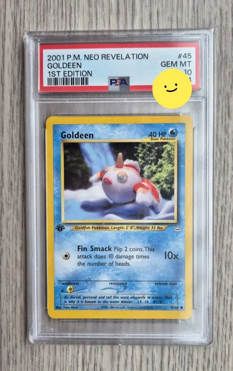 1st edition 초판 북미판 포켓몬카드 2001년 PSA10 콘치