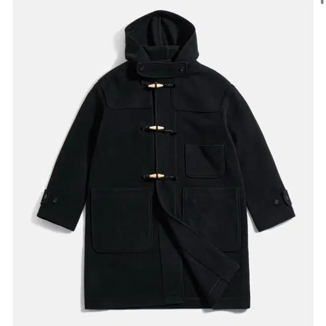 에스피노오나지 코트 Wide Duffle Coat Black