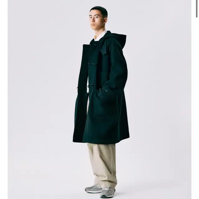 에스피노오나지 코트 Wide Duffle Coat Black