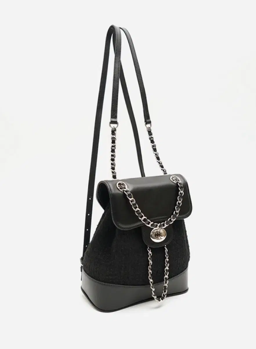 레이드백  A curve tweed Bag - black