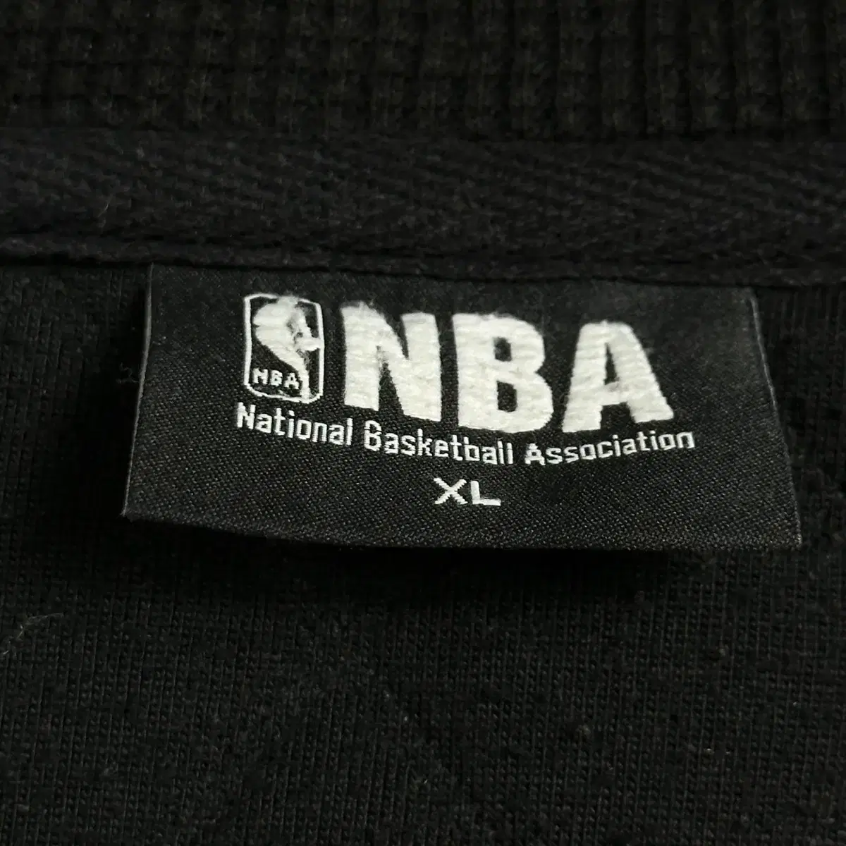 (XL) NBA 시카고 불스 팀로고 누빔 후드집업 블랙