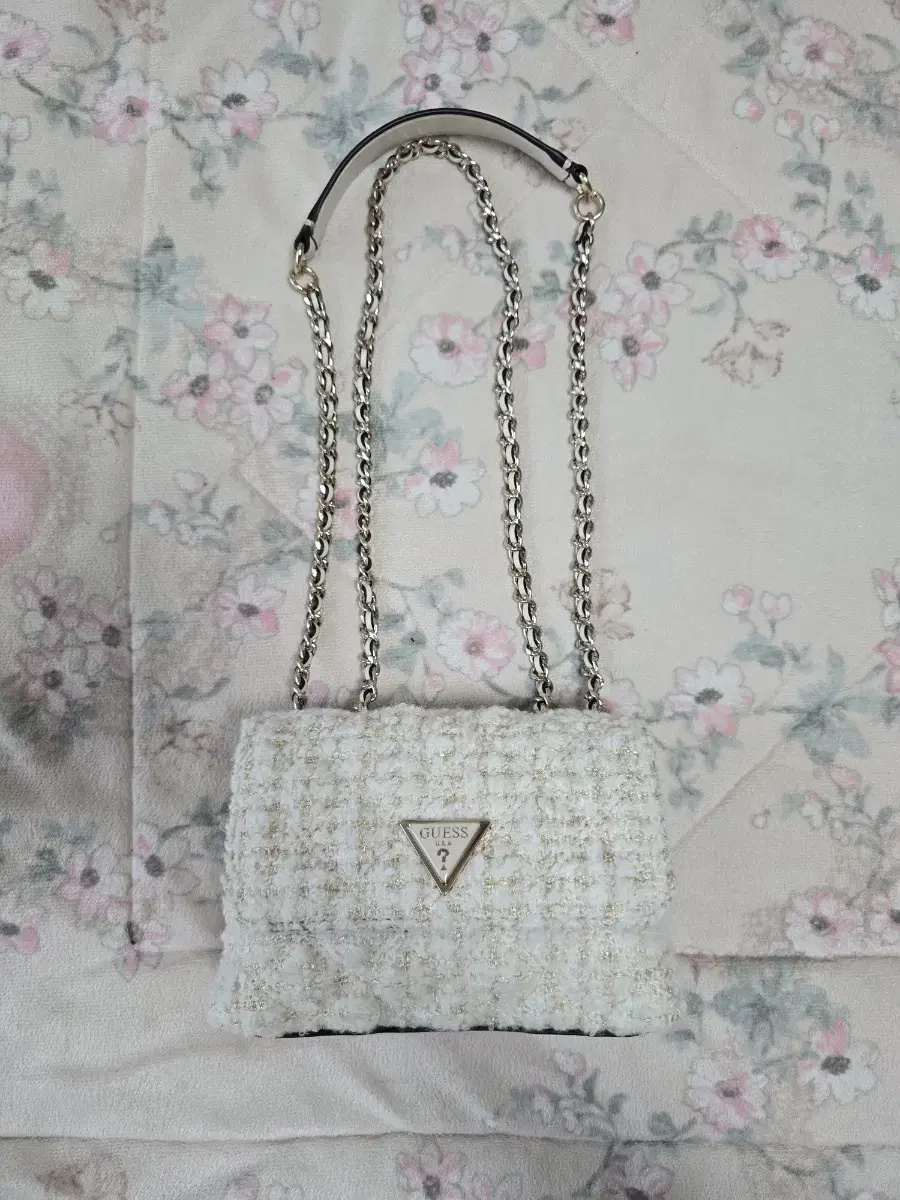 Givenchy GIULLY Tweed Chain Mini Flap Bag_IVORY