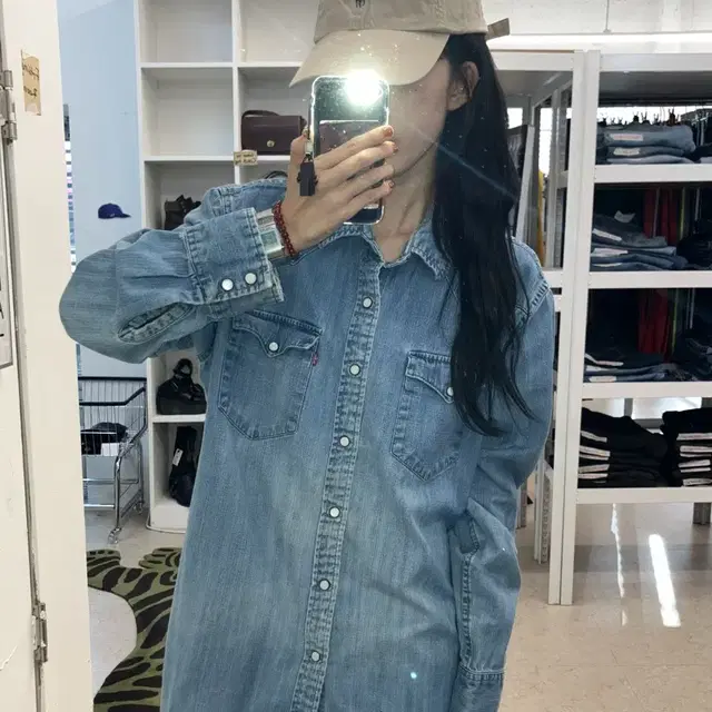 (L) Levi's 리바이스 웨스턴 데님 셔츠