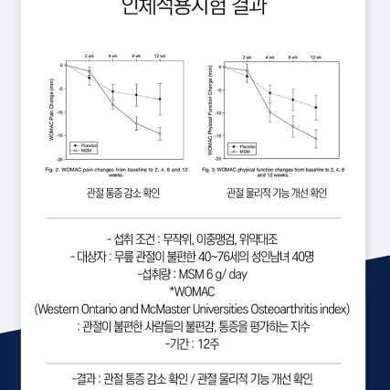 스마일렌 관절서포트 MSM 1018mg*120정 x3BOX