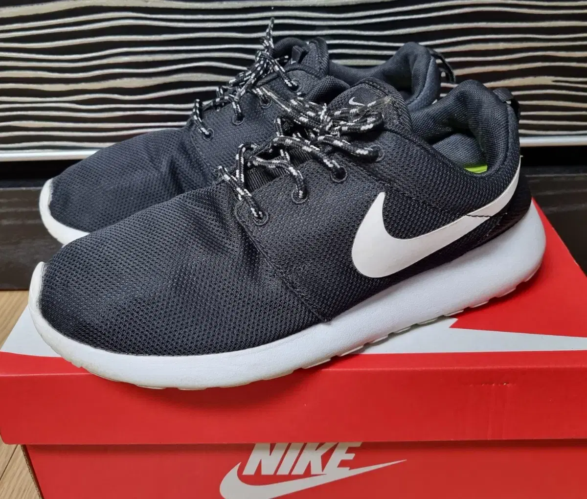 nike 나이키 로쉐원 검흰 스니커즈, 운동화 235-240