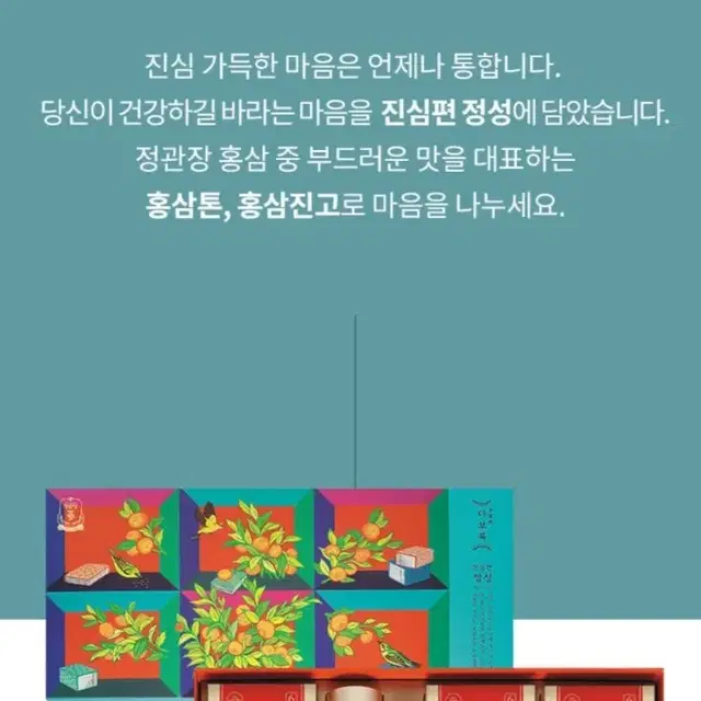 ( 새상품 ) 정관장 다보록 진심편 정성 세트 홍삼톤 홍삼진고 홍삼