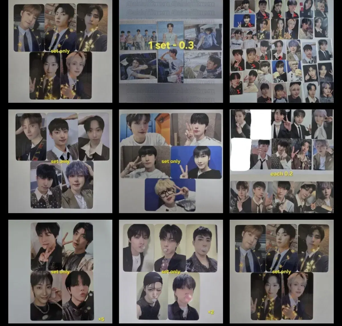 onewe unreleased photocard photocard wts! (lots of them)